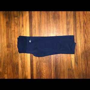 Cropped Navy Adidas Leggings
